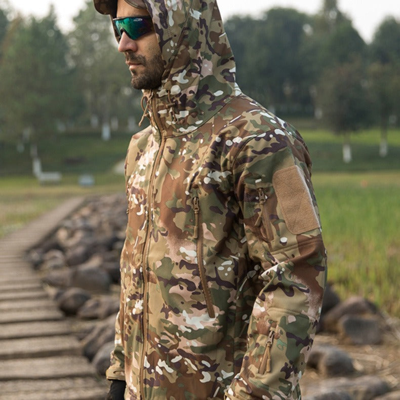 Plus Size Soft Shell Windproof Jacket