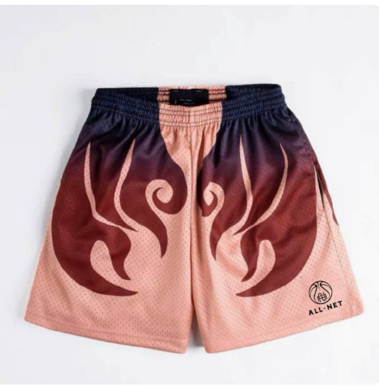 Mathias Shorts - Brown Men's Swim Trunks with Print