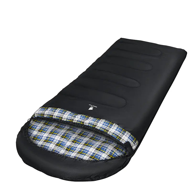 Large Winter Flannel Sleeping Bag - 220x100cm Warm Thickened Camping Sleeping Bag | Envelope Design