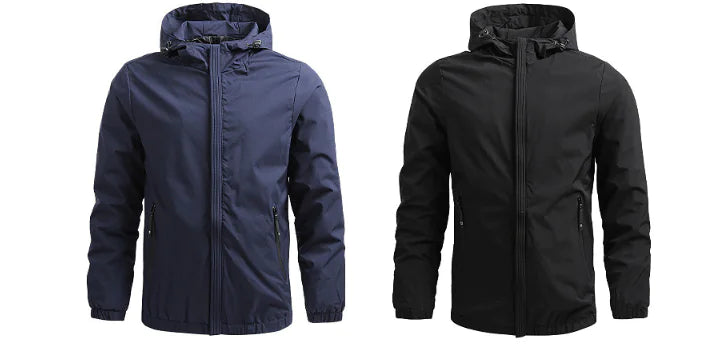 Men's Outdoor Waterproof Jacket - Windproof Hiking Rain Jacket | All-Weather Protection