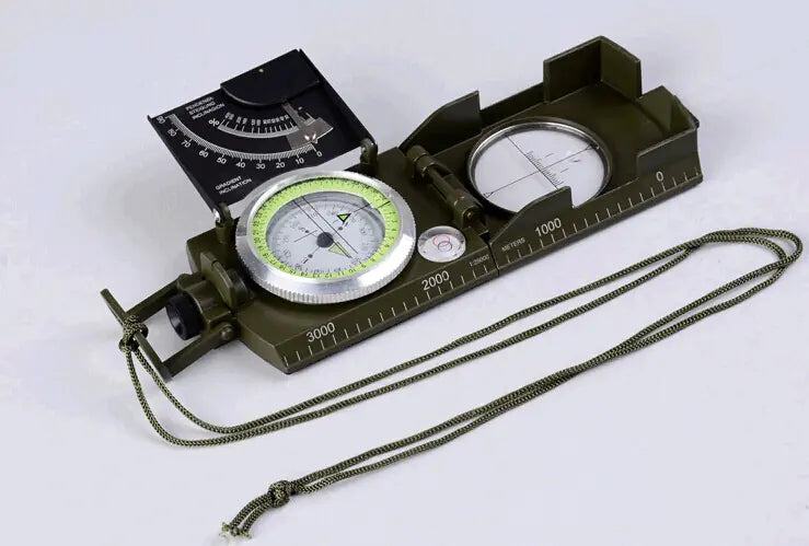 Compass and Inclination Meter with Degree Scale - Slope Compass with Luminous Dial | Zinc Alloy