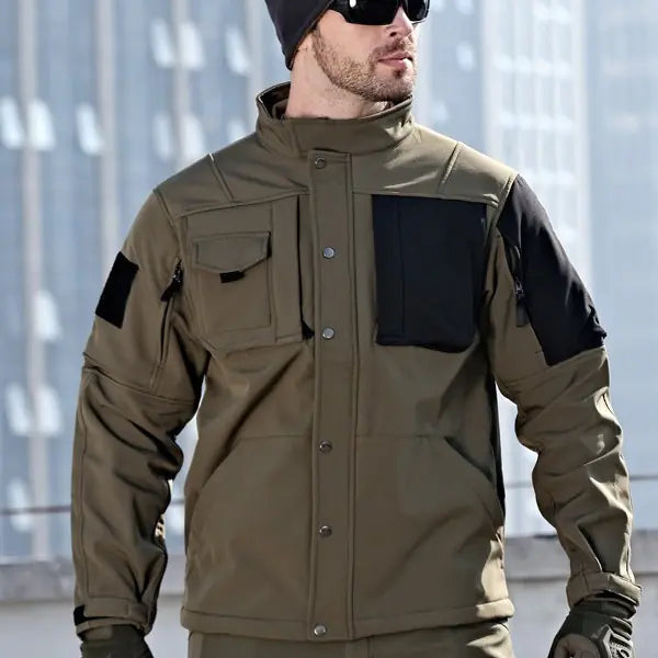 Rhino 2.0 Men's Tactical Softshell Jacket — Sharkskin Fleece Lined Windproof | Outdoor & Hiking