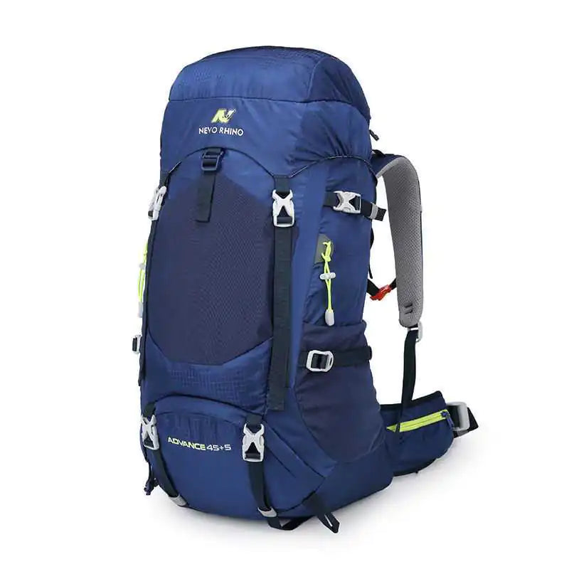 Professional Mountaineering Backpack - 50L Large Capacity Hiking Pack with Rain Cover | Outdoor Adventure Gear
