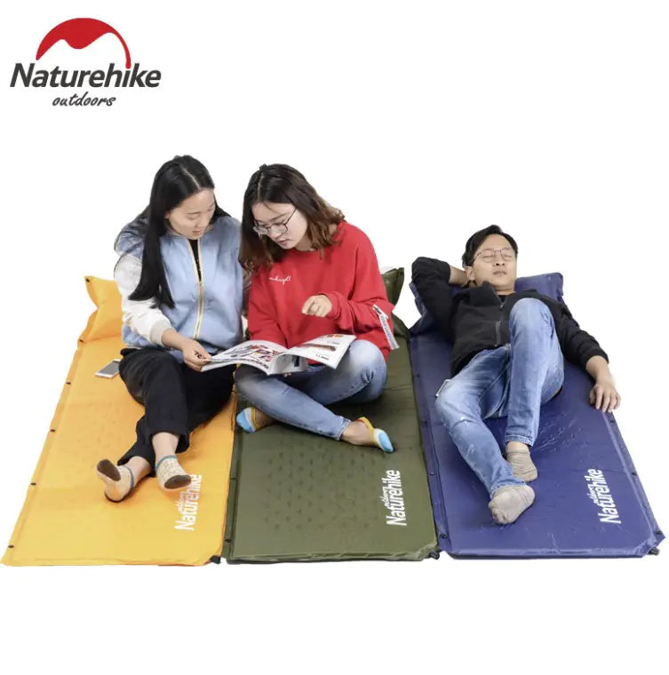 Naturehike NH Wide and Thick Connectable Air Mattress - 1800x600x25mm Inflatable Camping Pad